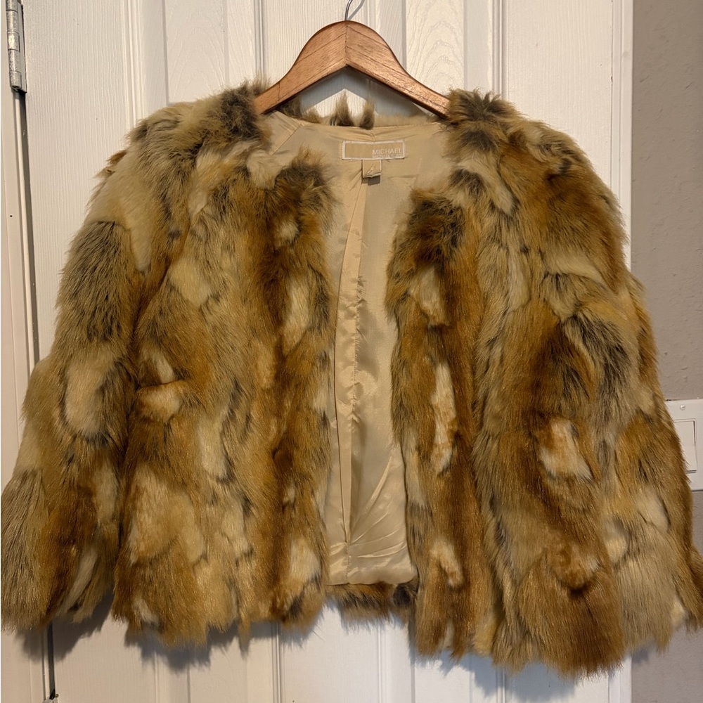 Elegant Michael Kors Faux Fur Jacket